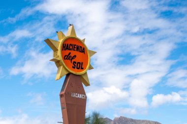 Borrego Springs, Kaliforniya - 21 Mart 2019: Retro vintage orta 