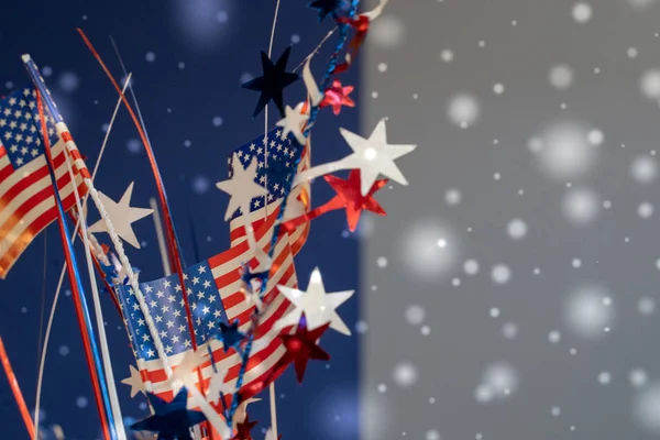 Festive Fourth of July background abstract concept with bokeh, s — Stock Photo, Image