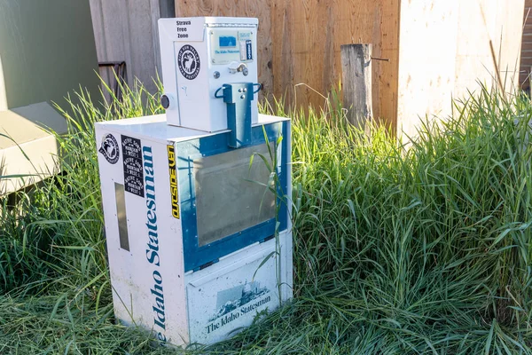 Stanley, Idaho - 1 de julho de 2019: Máquina de venda automática para o Idaho Sta — Fotografia de Stock