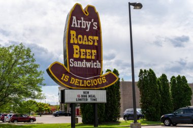 Crystal, Minnesota - 21 Temmuz 2019: Klasik kovboy şapkası eski schoo