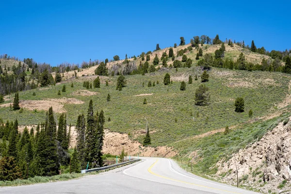 Galena Summit along Idaho State Highway 75 in the Sawtooth Natio — Stok Foto