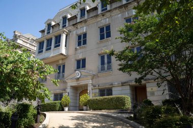 Washington, Dc - 8 Ağustos 2019: Yunanistan Büyükelçiliği'nin dış cephesi 