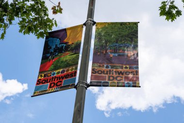 Washington, Dc - 7 Ağustos 2019: Southwest Dc için işaret, bir alan 