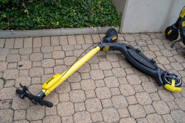 Arlington, Virginia - 7 Ağustos 2019: A Bolt marka rıhtımsız scoo