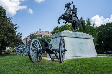 Washington, Dc - 4 Ağustos 2019: Layfayette Meydanı'ndaki Heykel, Wa