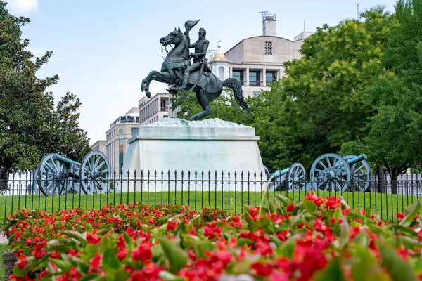 Washington, DC-augusztus 4, 2019: szobor Layfayette tér, WA — Stock Fotó