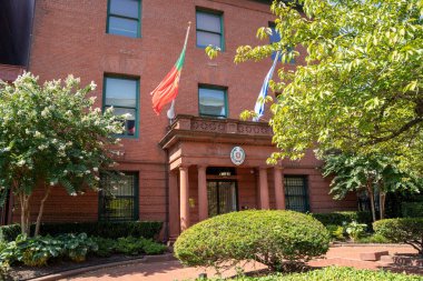 Washington, Dc - 8 Ağustos 2019: Portugul Büyükelçiliği gösteriliyor