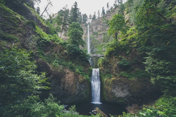 Multnomah Falls Columbia Nehri George doğal alanda Oreg — Stok fotoğraf