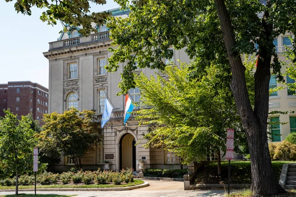 Washington, DC - 8 de agosto de 2019: La Embajada del Gran Ducado — Foto de Stock