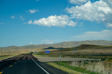 Owyhee County, Idaho - 13 Temmuz 2019: Idaho sign alon'a hoş geldiniz