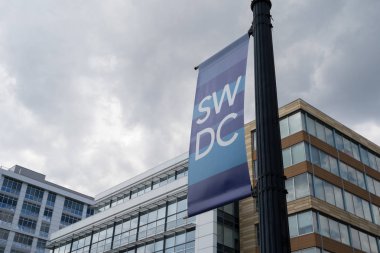 Washington, Dc - 7 Ağustos 2019: Southwest Dc için işaret, bir alan 