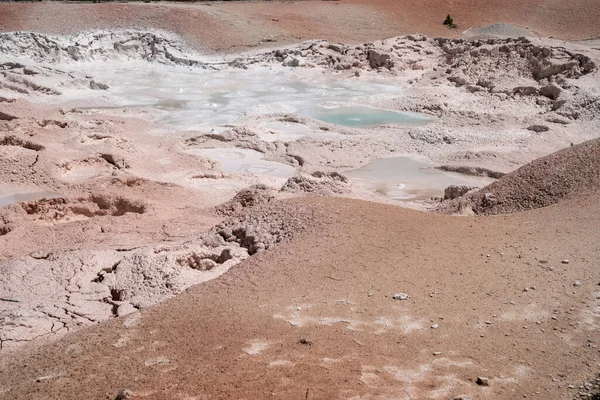 Fontaine Peinture Pots Geysers Les Caractéristiques Géothermiques Bassin Inférieur Geyser — Photo