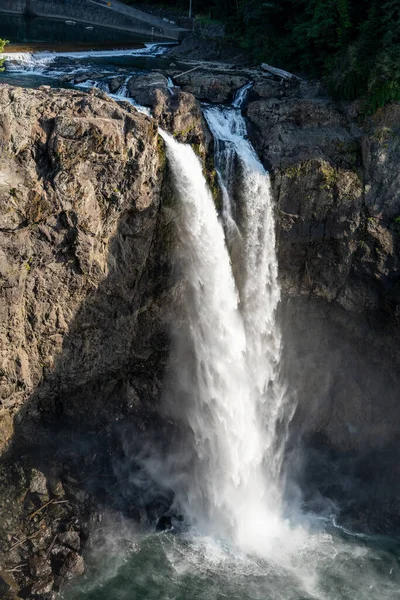 Snoqualmie Falls Státě Washington Hned Seattlem Slavný Vodopád — Stock fotografie