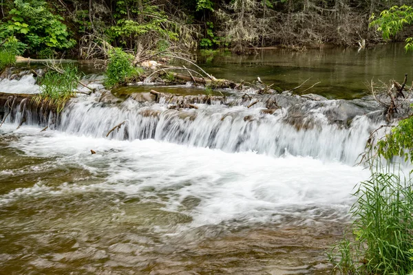 Pequeña Cascada Arroyo Spearfish Canyon Dakota Del Sur — Foto de Stock