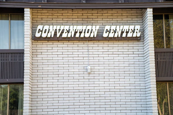 Convention Center Schild Aus Den 1970Er Jahren Jahrgang Noch Einem — Stockfoto