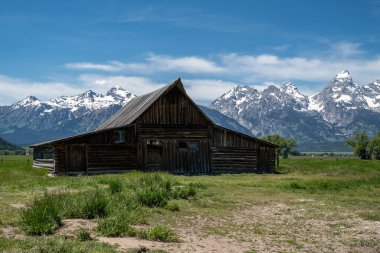 Mormon Row 'daki TA Moulton Barn, Grand Teton Ulusal Parkı