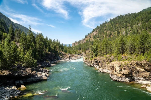 Sungai Kootenai Hutan Nasional Kootenai Dekat Libby Montana — Stok Foto