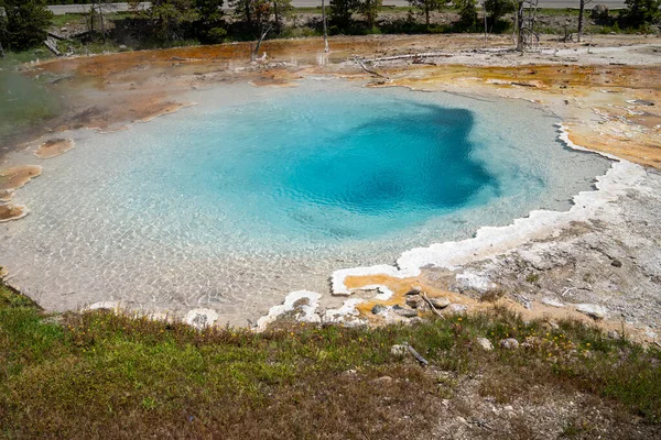 Silex Tavasz Yellowstone Nemzeti Park Festéktároló Gejzír Területén — Stock Fotó