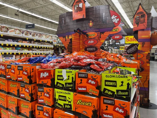 Maple Grove Minnesota September 2020 Halloween Trick Treat Candy Reeses — Stock Photo, Image