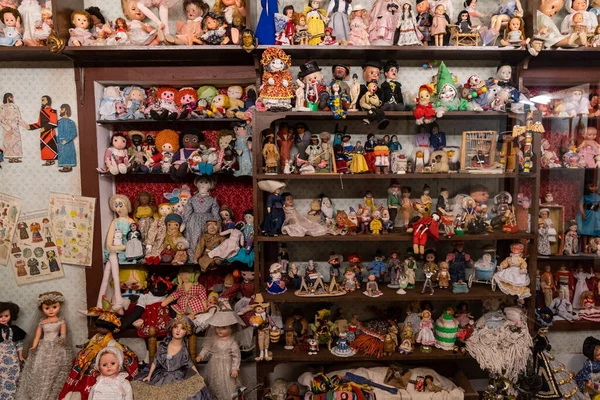 South Park City Colorado September 2020 Honderden Vintage Poppen Speelgoed — Stockfoto