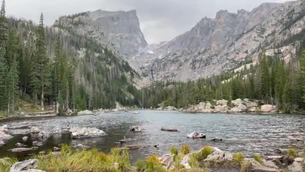 Scenic Dream Lake Sziklás Hegység Nemzeti Park Colorado Kora Ősszel — Stock videók
