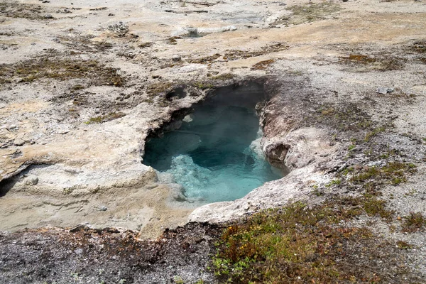 Small Geyser Hot Spring Biscuit Basin Area Yellowstone National Park — Stock Photo, Image