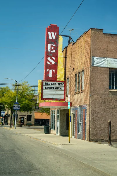 Craig Colorado September 2020 Old Vintage Movie Theater Sign West — Stock Photo, Image