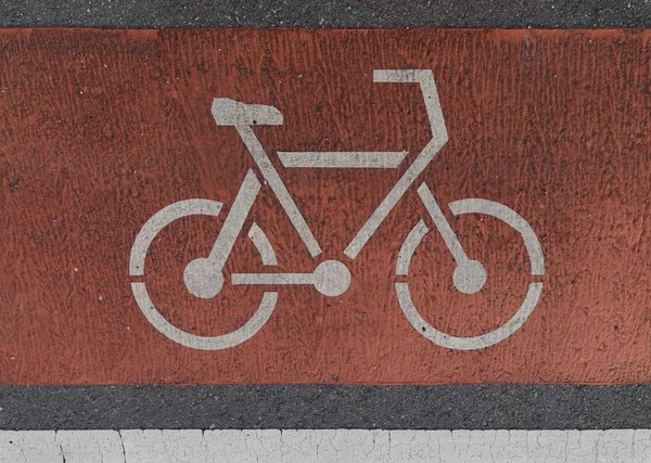 Bicycle lane (path) on the way