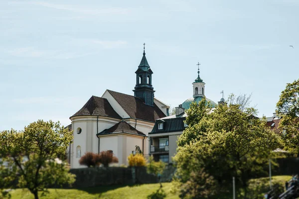 Stadt Über Dem Fluss Warschau Über Der Weichsel Die Altstadt — Stockfoto