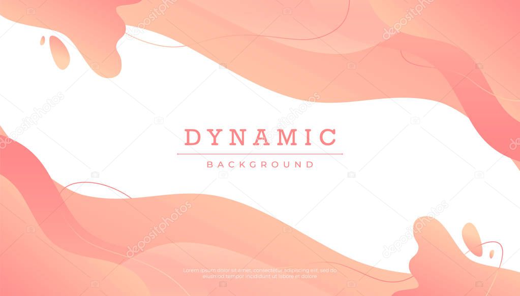 Abstract modern dynamic 3D background. Gradient effect fluid shape element. Vector template designs for poster, web, mobile, print, presentation, ui,ux.
