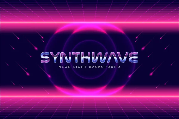 Arka Plan Manzara 80s Stil. Synthwave, retrowave duvar kağıdı tasarımları. Vektör eps 10