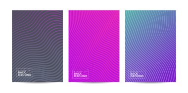 Modern temiz minimalist çizgi dalga deseni. El ilanı, poster, kapak şablonu için A4 boyutuarka plan.