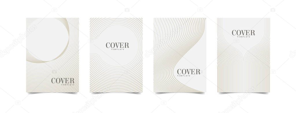 Minimalist cover design. Geometric line pattern. Template for brochure,flyer,poster. Eps10 vector.