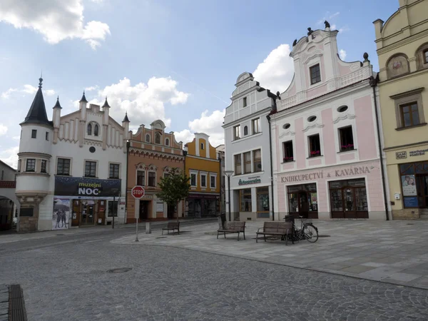 Havlickuv 布罗德 捷克共和国 2018年6月02日看法到著名 正方形从第十六世纪的第二个半 6月02日 2012 Havlickuv 布罗德 捷克内地 — 图库照片