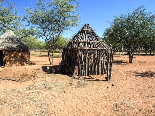 Norra Namibia Maj 2018 Kvinna Stam Himba Med Barn Maj — Stockfoto