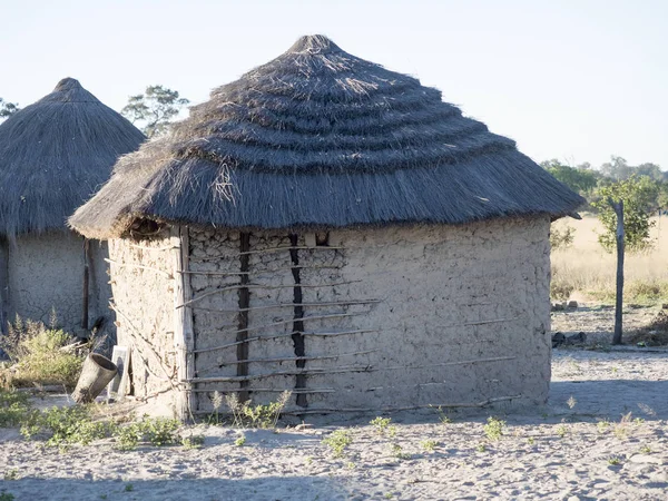Traditionelles Ferienhaus Norden Botswanas — Stockfoto