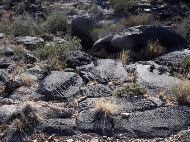Merkez Namibya ilginç taşlar.