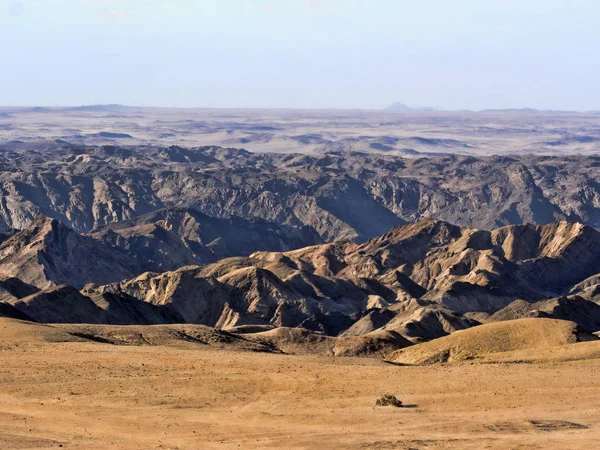 Vista Deserto Paisagem Lua Paisagem Namíbia — Fotografia de Stock