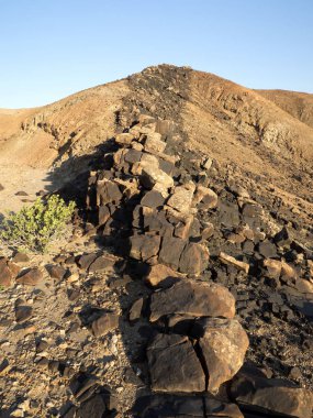 Çöl peyzaj Moon manzara Namibya görünümünü