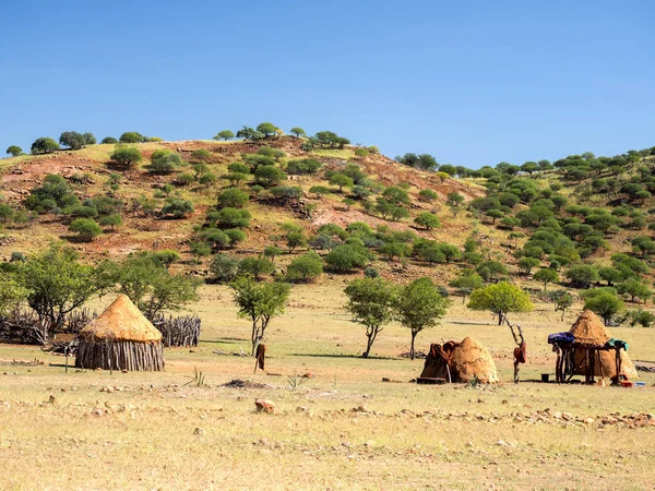 Landschap Langs Rivier Kunene Noord Namibië — Stockfoto