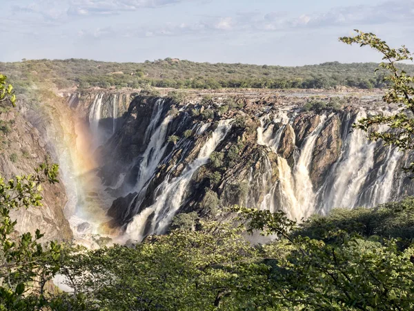 Hermosa Ruacana Cae Frontera Namibia Botswana — Foto de Stock