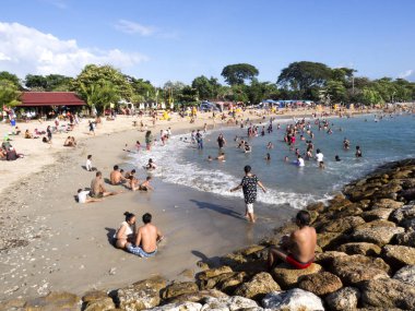 Sanur, Bali, Endonezya, Mayıs 6th.2017, yerel halkın,, 6 Mayıs festival banyo. 2017, Sanur, Bali, Endonezya 