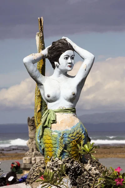 Posąg Marii Panny Morzu Bali Indonezja — Zdjęcie stockowe