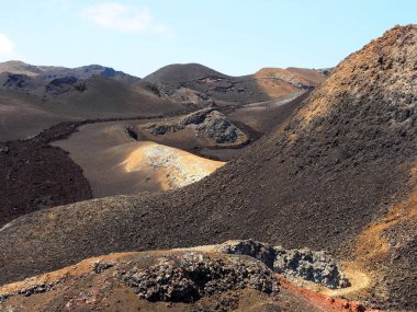 Chico, Isabela Adası, Galapagos, Ekvador renkli vadiler