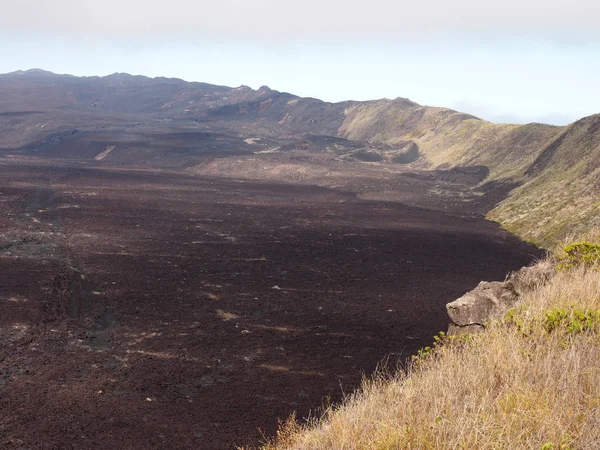 Ytan Vulkanen Sierra Negra Liknar Månlandskap Isabela Island Galapagos Ecuador — Stockfoto