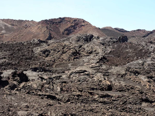 Eine Trostlose Landschaft Rund Den Vulkan Sierra Negra Isabela Galapagos — Stockfoto
