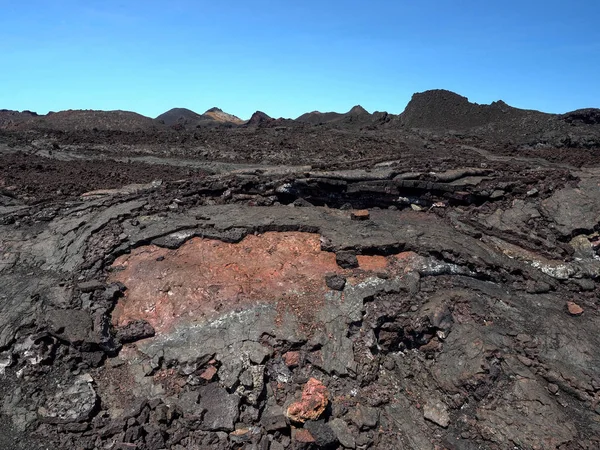 Een Desolaat Landschap Rond Sierra Negra Vulkaan Isabela Island Galapagos — Stockfoto