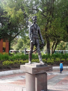 Sandor Petofi, Quito, Ekvator, 01 Aralık 2017 Quito, Ekvator Quito, Ekvator - 01 Aralık 2017, heykeli. 