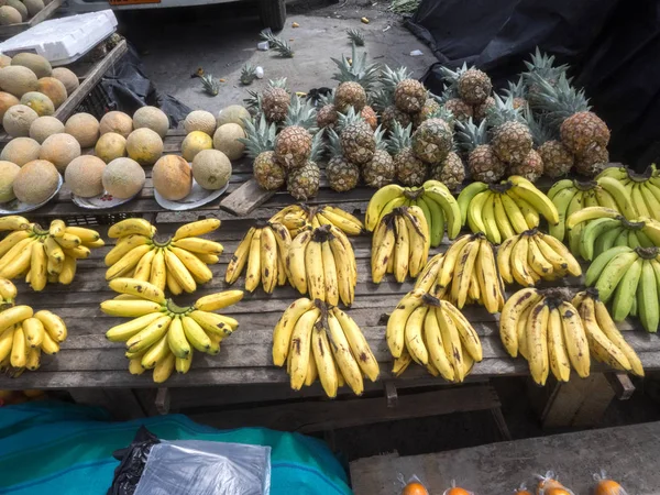 Rica Oferta Frutas Verduras Mercado Quito Ecuador — Foto de Stock