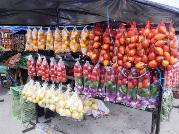 Rica Oferta Frutas Verduras Mercado Quito Ecuador — Foto de Stock